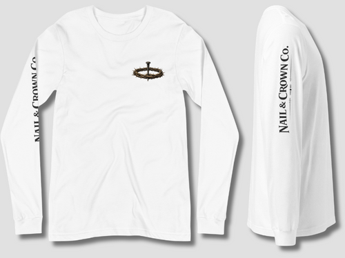 Nail & Crown Co. | Unisex Long Sleeve T-Shirt — Logo Chest & Sleeve