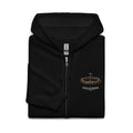 Nail & Crown Co. Unisex Zip Hoodie — logo on chest — Christian faith-based apparel